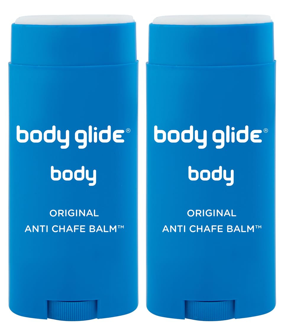 Body Glide Original anti Chafe Balm | anti Chafing Stick | Prevent Arm, Chest, Butt, Thigh, Ball Chafing & Irritation | Trusted Skin Protection since 1996 |2.5Oz-2Pk