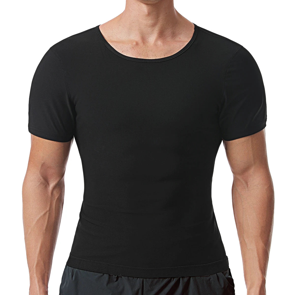 Men'S Sauna Suit Shirt - Heat Trapping Sweat Compression Vest, Shapewear Top, Gym Exercise Versatile Shaper Waist Trainer
